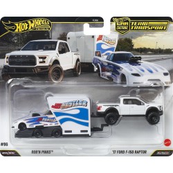 Mattel hot wheels συλλεκτικa - νταλίκα με αυτοκινητάκι hw ford f150 raptor FLF56 / JHX97 194735338276