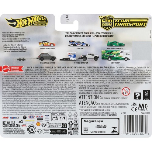 Mattel Hot Wheels Team Transport Truck & Race Car, Gift for Racing Collectors FLF56 / JHX97 194735338276