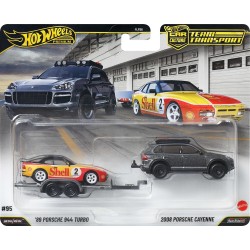 Mattel hot wheels συλλεκτικa - νταλίκα με αυτοκινητάκι hw porsche cayenne tow FLF56 / JHX96 194735338177