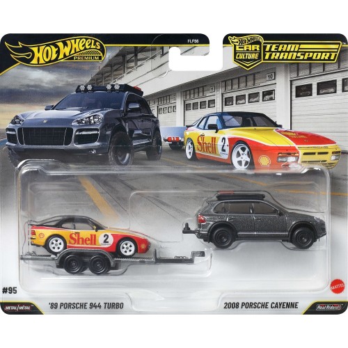 Mattel hot wheels συλλεκτικa - νταλίκα με αυτοκινητάκι hw porsche cayenne tow FLF56 / JHX96 194735338177