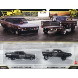 Mattel Hot Wheels Premium Car Culture Black Hole Gasser 2-pack of Die-cast 1:64 Scale Toy Vehicles HBL96 / JHW56 194735336869