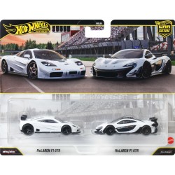 Mattel Hot Wheels Premium Car Culture 2-pack, Set of 2 Die-cast , 1:64 Scale Mclaren Toy Vehicles HBL96 / JHW52 194735336791