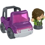 Mattel Fisher-price Little People Toy SUV Purple Vehicle & Figure Set for Toddlers, 2 Pieces JWB27 / JJY82 194735345038