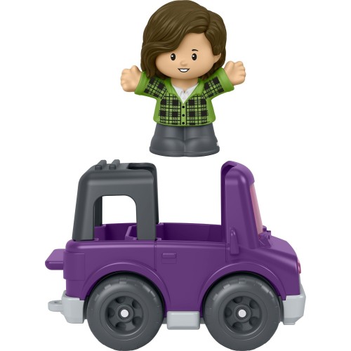 Mattel Fisher-price Little People Toy SUV Purple Vehicle & Figure Set for Toddlers, 2 Pieces JWB27 / JJY82 194735345038