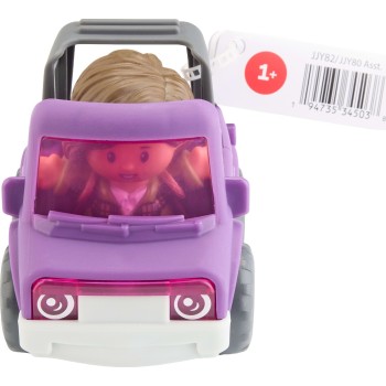 Mattel Fisher-price Little People Toy SUV Purple Vehicle & Figure Set for Toddlers, 2 Pieces JWB27 / JJY82 194735345038