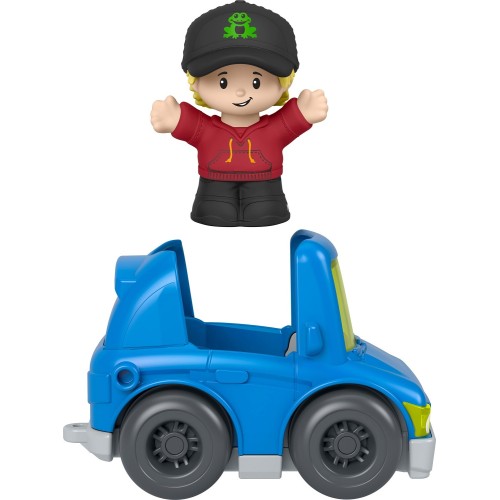 Mattel Fisher-price Little People Blue Sedan Toy Car & Figure Set for Toddlers, 2 Pieces JWB27 / JJY83 194735345069