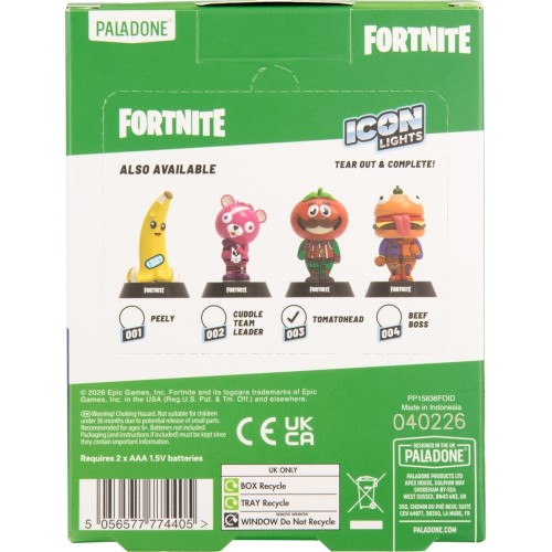 Paladone Icons: Fortnite - Tomatohead Light (pp15836fo) PP15836FO 5056577774405