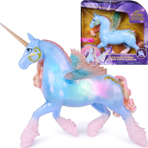 Spin Master Unicorn Academy: Unicorn With Features, Glow Magic Skywind (gems & Wings) (6076377) 6076377 681147120952