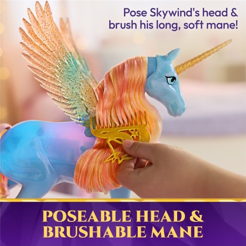 Spin Master Unicorn Academy: Unicorn With Features, Glow Magic Skywind (gems & Wings) (6076377) 6076377 681147120952