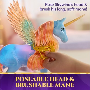 Spin Master Unicorn Academy: Unicorn With Features, Glow Magic Skywind (gems & Wings) (6076377) 6076377 681147120952