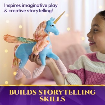 Spin Master Unicorn Academy: Unicorn With Features, Glow Magic Skywind (gems & Wings) (6076377) 6076377 681147120952