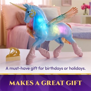 Spin Master Unicorn Academy: Unicorn With Features, Glow Magic Skywind (gems & Wings) (6076377) 6076377 681147120952