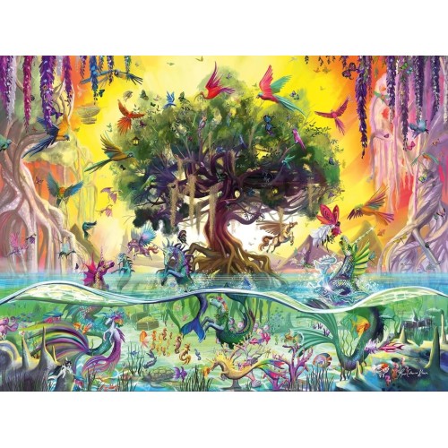 Ravensburger Puzzle 1500 Pieces - The Unicorn of the Lake and His Friends 12000798 4005555007982