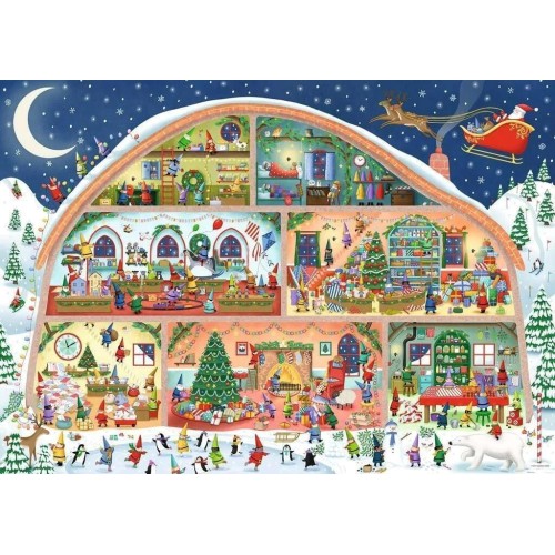 Παζλ Ravensburger 1000 Κομμάτια - Το Εργαστήριο του Άη Βασίλη 3000-0455 4005555012689