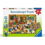 Παζλ Ravensburger 2 x 12 Κομμάτια - Χριστουγεννιάτικο Εργοστάσιο Παιχνιδιών 3000-0455 4005555040477