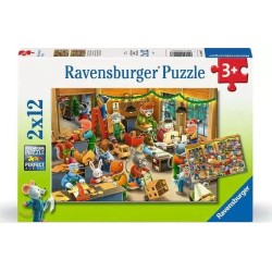 Ravensburger Puzzle 2 x 12 Pieces - Christmas Toy Factory 3000-0455 4005555040477