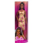 Mattel Barbie Fashionistas Doll 233 In Checkered Flower Midi Dress, Black Hair  | Toys-shop.gr
