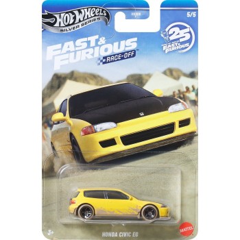 Mattel Hot Wheels Αυτοκινητάκια - Ταινίες - Fast & Furious Hw F&F Honda Civic Eg HNR88 / JKX19 | Toys-shop.gr