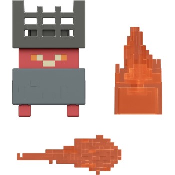 Mattel Minecraft Dungeons II Flame Construct Action Figure & Accessories Set, 3.25-inch Scale Collectible Toy GTP08 / JML81 | To