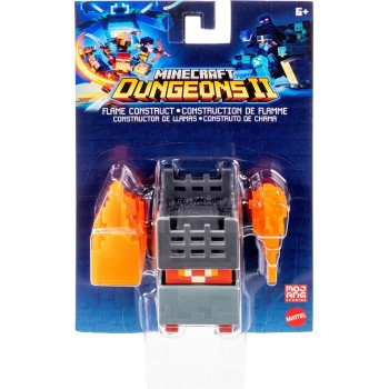 Mattel Minecraft Dungeons II Flame Construct Action Figure & Accessories Set, 3.25-inch Scale Collectible Toy GTP08 / JML81 | To