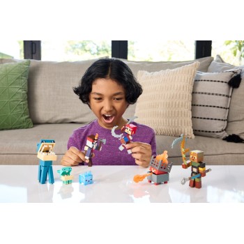Mattel Minecraft Dungeons II Minecraft Flores Action Figure & Accessories Set, 3.25-inch Scale Collectible Toy GTP08 / JML78 | T