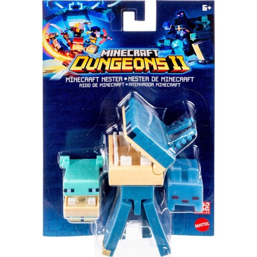 Mattel Minecraft Dungeons II Minecraft Nester Action Figure & Accessories Set, 3.25-inch Scale Collectible Toy GTP08 / JML80 | T