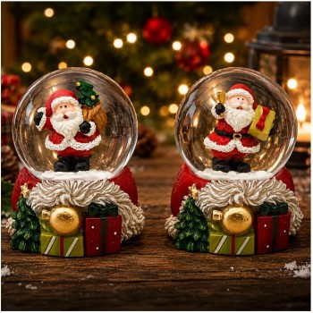 Christakopoulos Snowball 45mm St. Vasilis With Gifts 2s 6.5cm 1330  | Toys-shop.gr