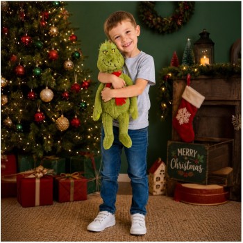 Christakopoulos λουτρινο grinch με κασκολ 60εκ 22881  | Toys-shop.gr