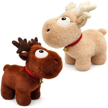 Christakopoulos Reindeer Foam With Chocolate and Cinnamon Aroma 2x 34cm 22944  | Toys-shop.gr