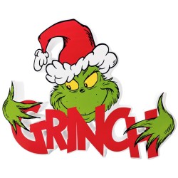 Christakopoulos Comm.christgrinch Decoration With hat 22cm 22904  | Toys-shop.gr