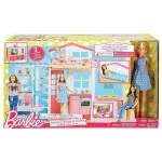 Mattel Barbie Νέο Σπιτάκι - Βαλιτσάκι Με Κούκλα DVV48 887961374988