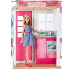 Mattel Barbie Νέο Σπιτάκι - Βαλιτσάκι Με Κούκλα DVV48 887961374988