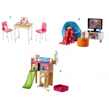 Mattel Barbie Έπιπλα Εσωτερικού Χώρου (3 Σχέδια) DVX44 / ASST 887961376708