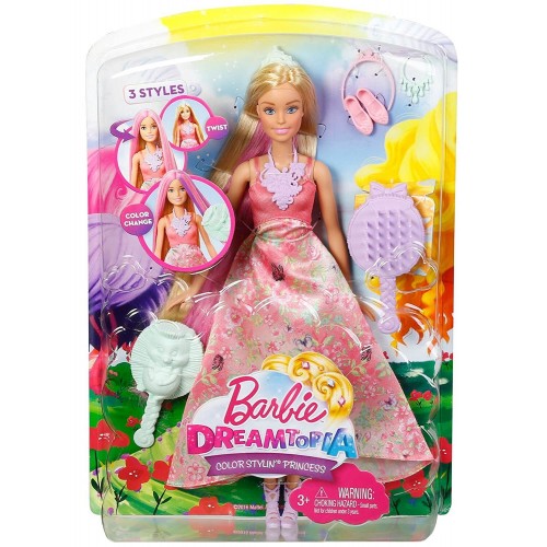 Mattel Barbie Πριγκίπισσα Χρωματιστά Μακριά Μαλλιά DWH42 887961381917