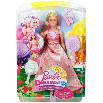 Mattel Barbie Πριγκίπισσα Χρωματιστά Μακριά Μαλλιά DWH42 887961381917