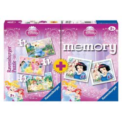 Ravensburger 4 Σε 1 Memory And Puzzle Princess 07228 4005556072286
