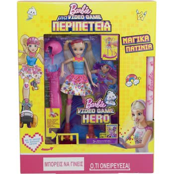 Mattel Λαμπάδα Barbie Video Game Μαγικά Πατίνια FNK03 887961594997