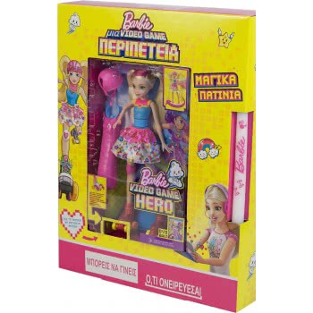 Mattel Λαμπάδα Barbie Video Game Μαγικά Πατίνια FNK03 887961594997