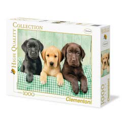 Clementoni Puzzle High Quality Collection Labrador Puppies 1000 Pcs 1220-39279 8005125392797