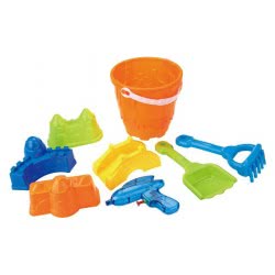 Toys-shop Choice Κουβαδάκι Παραλίας Σετ Με Νεροπίστολο Sandbeach Toys JQ009533 6990416095339
