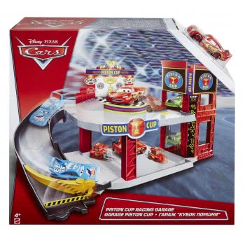 Mattel Γκαράζ Σετ Παιχνιδιού Disney Pixar Cars Piston Cup DWB90 887961378979