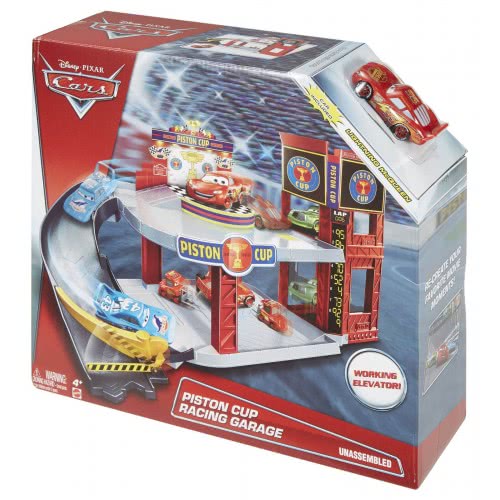 Mattel Γκαράζ Σετ Παιχνιδιού Disney Pixar Cars Piston Cup DWB90 887961378979