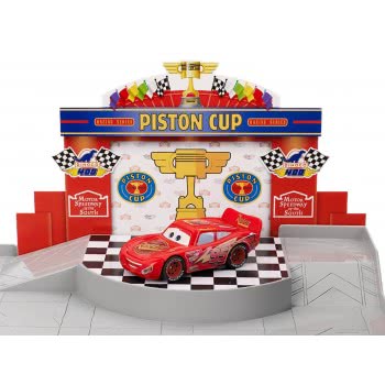 Mattel Γκαράζ Σετ Παιχνιδιού Disney Pixar Cars Piston Cup DWB90 887961378979