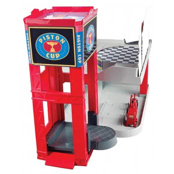 Mattel Γκαράζ Σετ Παιχνιδιού Disney Pixar Cars Piston Cup DWB90 887961378979