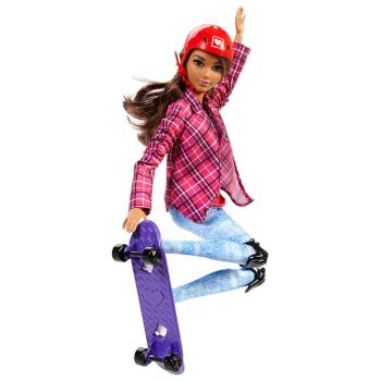 Mattel Barbie Made To Move Skateboarder DVF68 / DVF70 887961368185