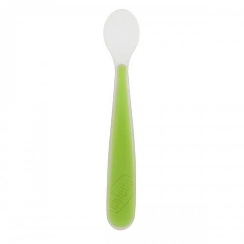 Chicco Κουτάλι Σιλικόνης Soft Πράσινο 6 Μηνών+ F01-06828-51 8058664031801