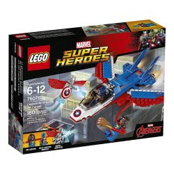 LEGO Super Heroes Καταδίωξη Με Τζετ Του Κάπτεν Αμέρικα 76076 5702015868617