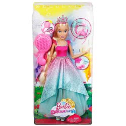Mattel BARBIE ΠΡΙΓΚΙΠΙΣΣΑ ΜΑΚΡΙΑ ΜΑΛΛΙΑ - ΜΕΓΑΛΗ ΚΟΥΚΛΑ (45Εκ) - ΟΡΘΙΑ DPR98 887961324969