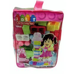 Toys-shop Choice Τουβλάκια Σακούλα 55Τεμ Building Blocks JK069849 6990416698493