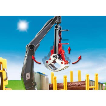 Playmobil Όχημα Μεταφοράς Ξυλείας Με Γερανό 6813 4008789068132